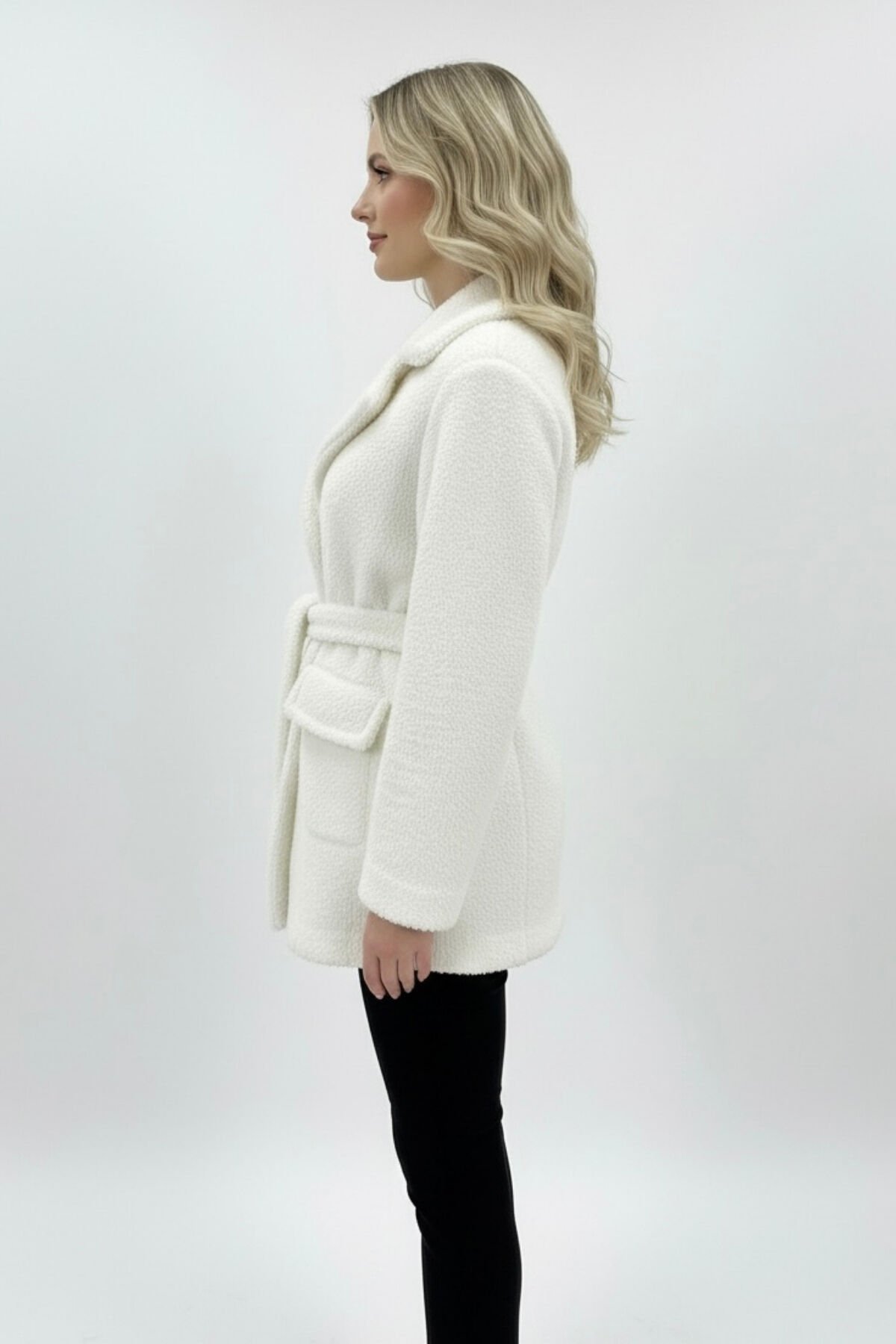 Yeni Sezon Kadın Peluş Astarlı Mont KS2561