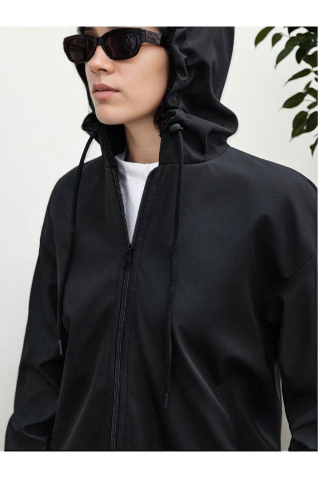 Bomber Etek Ve Kol Ucu Trikolu Mont Siyah KS2525 XL - siyah