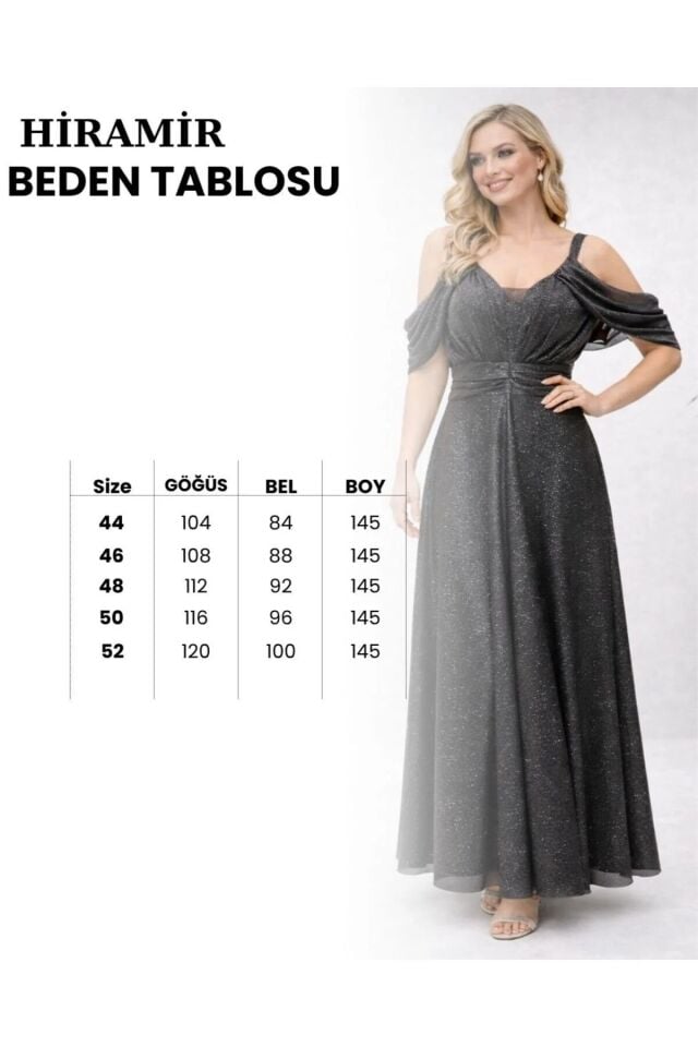Kadın Yeni Sezon Simli Abiye Elbise YZ2515 Gül Kurusu - 52