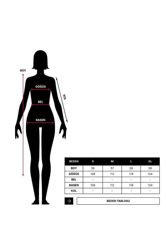Peluş Düğmeli Geniş Yakalı Mont Taş KS2543 L - siyah